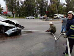 У Васильківському районі рятувальники ліквідували наслідки ДТП (ФОТО)