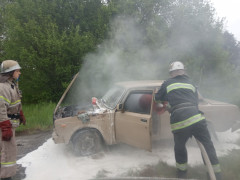 У Іванківському районі згорів автомобіль 