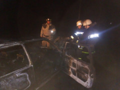 У Яготинському районі вогонь знищив автомобіль 