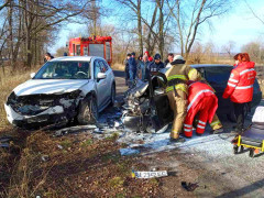 У Бородянському районі зіткнулося два автомобілі