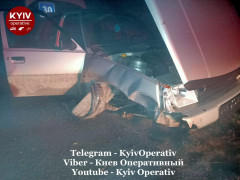 У Боярці чоловік не помітив на дорозі острівець безпеки і потрапив у ДТП (ФОТО)