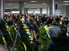 У "Борисполі" попрощалися із загиблими в Ірані українцями (ФОТО)