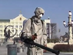 Профілактика міста: в Ірпені комунальники дезінфікують місця скупчення людей (ВІДЕО)