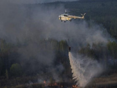 Чорнобильській ліс третю добу палає вогнем (ВІДЕО)