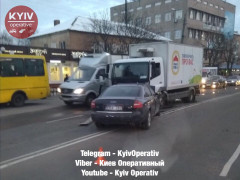 У Борисполі "Наша Ряба" потрапила ДТП (ФОТО) 