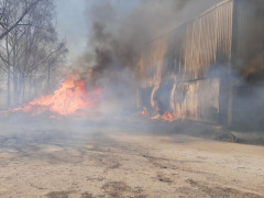 У Броварах згоріло овочесховище (ФОТО, ВІДЕО)