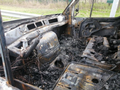 На Бориспільщині вогонь вщент знищив автівку
