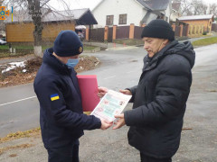 Пожежники у Васильківській ОТГ провели роз’яснювальну роботу з мешканцями