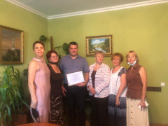 Голова Києво-Святошинської райради Гусятинський допоміг товариству глухих придбати техніку для реалізації проєкту