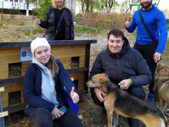 В Українці встановили будиночки для безпритульних тварин (ФОТО)