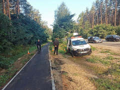 Велодоріжку з Ірпеня до Києва почали охороняти (ФОТО)