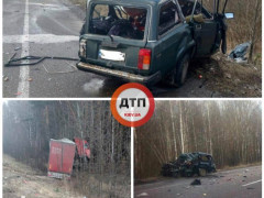  Під Рокитним легковий автомобіль зіткнувся з вантажівкою 