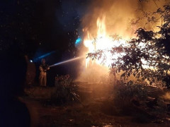 У Сквирі вогонь знищив житловий будинок (ФОТО)