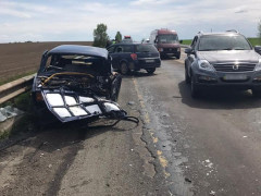 Під Києвом сталося лобове зітнення   