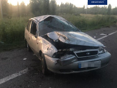 У Васильківському районі молодий водій потрапив у ДТП через неуважність (ФОТО)