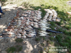 Правоохоронці Переяславщини затримали двох чоловіків, які зловили понад 180 кг риби