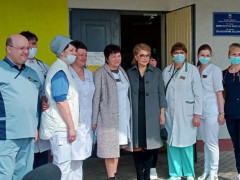 До Васильківської ЦРЛ завітала з робочим візитом голова ВО "Батьківщина" (ФОТО)