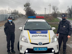На Вишгородщині поліцейські допомогли чоловікові дістатись лікарні