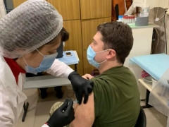 Військовослужбовці Білоцерківського гарнізону вакцинувалися від COVID - 19