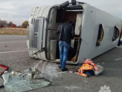У серйозній ДТП поблизу Обухова постраждали громадяни Білорусі (ФОТО)