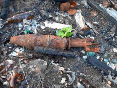 У Бородянському районі на прибудинковій території було знайдено вибухонебезпечний предмет