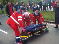 Наїзд на школярку в Борисполі: яку версію розповіла винуватиця ДТП (ВІДЕО)