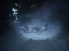    У Баришівці ліквідовували загорання автомобіля