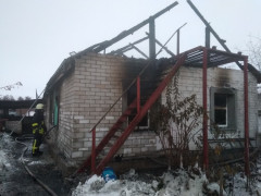 На Обухівщині спалахнув будинок 