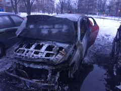 В Українці згорів автомобіль
