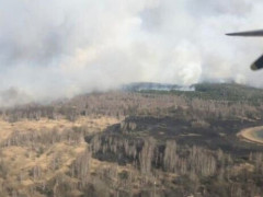 Палаючий Чорнобиль "фонить" у 16 разів більше норми