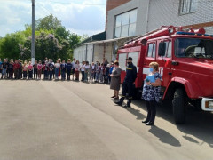 Пожежники провели профілактичну  бесіду зі школярами Обухова