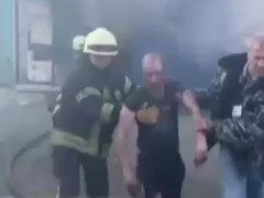 У Вишгороді чоловік постраждав при пожежі в гаражі (ВІДЕО)