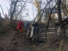 У Вишгороді таксист злетів у кювет та отримав численні травми