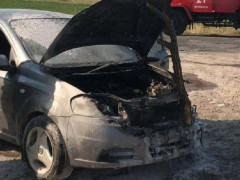У Великодимерській ОТГ загорівся легковий автомобіль