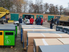 Кагарлик отримав 26 комплектів контейнерів для роздільного збору сміття