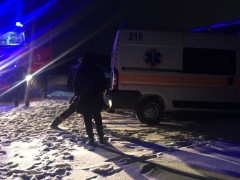 На Білоцерківщині карета швидкої допомоги з хворим застрягла в снігу