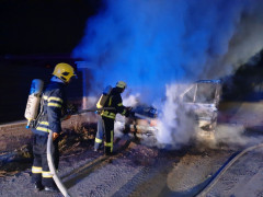 На Обухівщині загорівся мікроавтобус: водій отримав численні опіки