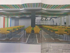 Коцюбинський голова показав, як виглядатиме їдальня школи №18 після капітального ремонту (ФОТО)