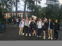 У Бучі в школі знімають фільм (ФОТО)