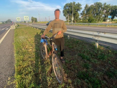 Патрульні Київщини склали протокол на велосипедиста, який спричинив ДТП