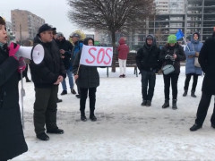 У Вишгороді протестуючі перекрили центральну вулицю (ВІДЕО)