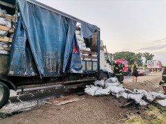 У Броварах загорілася вантажівка з вугіллям  (ФОТО)