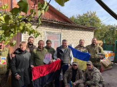 Білоцерківці передали подарунки військовим із зони ООС (ФОТО)