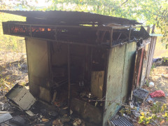 У Обухівському районі горів вагончик