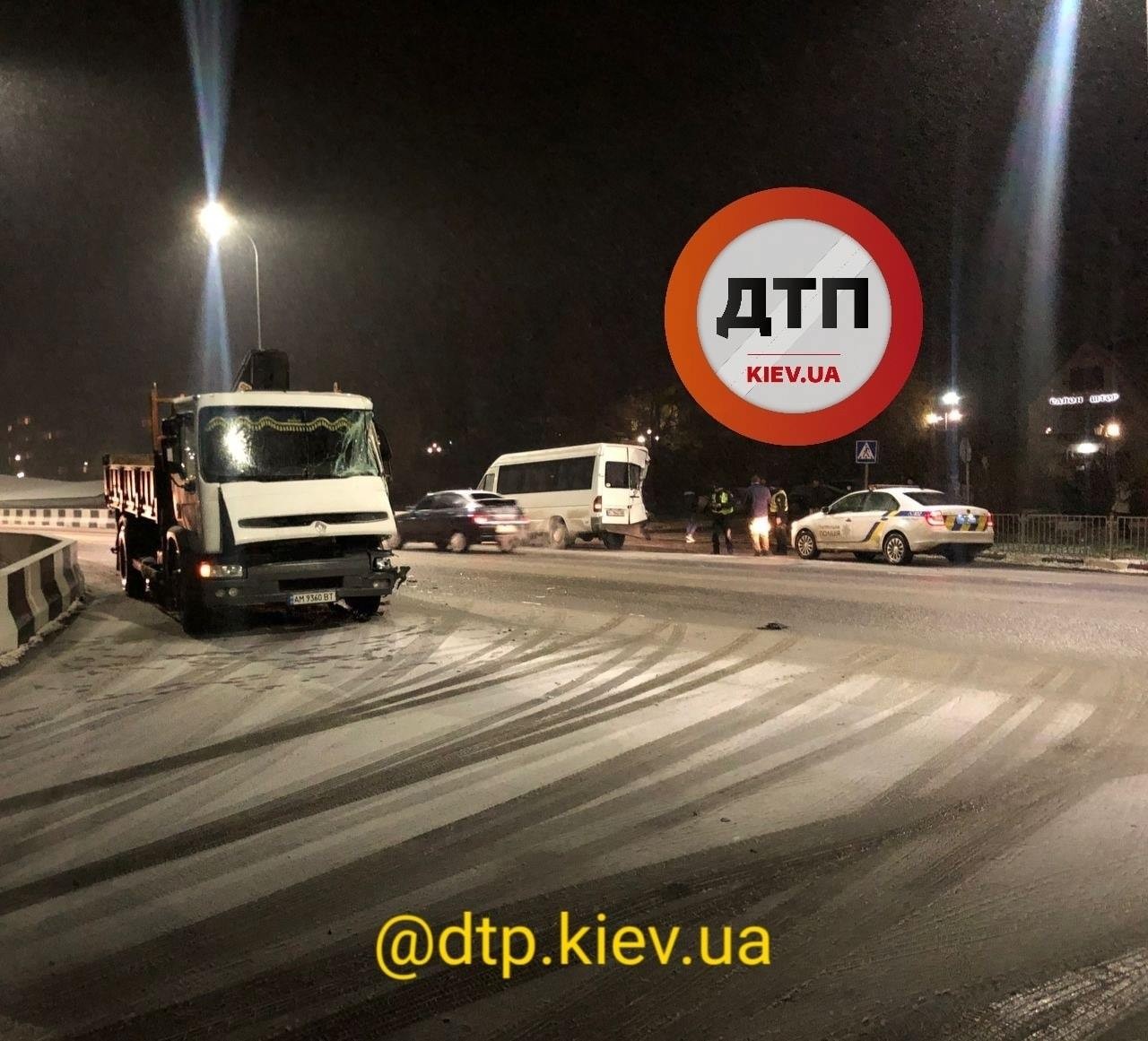 На Бородянщині після снігопаду сталася ДТП