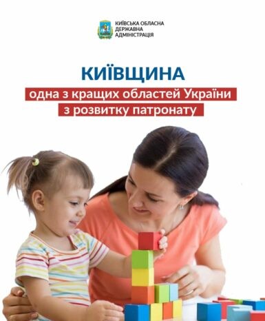 Київщину визнали однією з кращих областей України з розвитку патронату