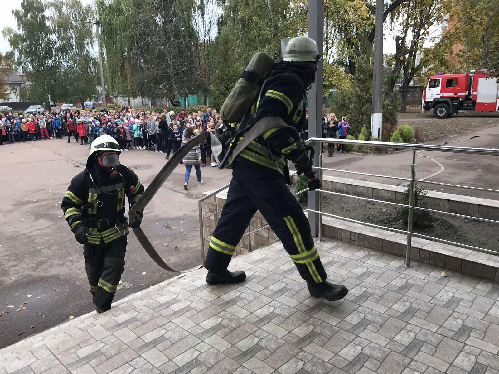 У броварських школах тренувалися рятувальники (ФОТО)