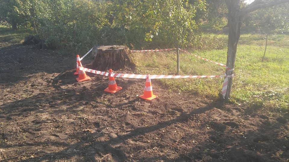 У Згурівському районі жителька села знайшла поблизу будинку мінометний снаряд (ФОТО)