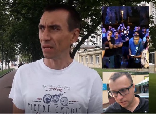 Жителі Ірпеня звинувачують поліцейського в покусанні за ніс (ВІДЕО)